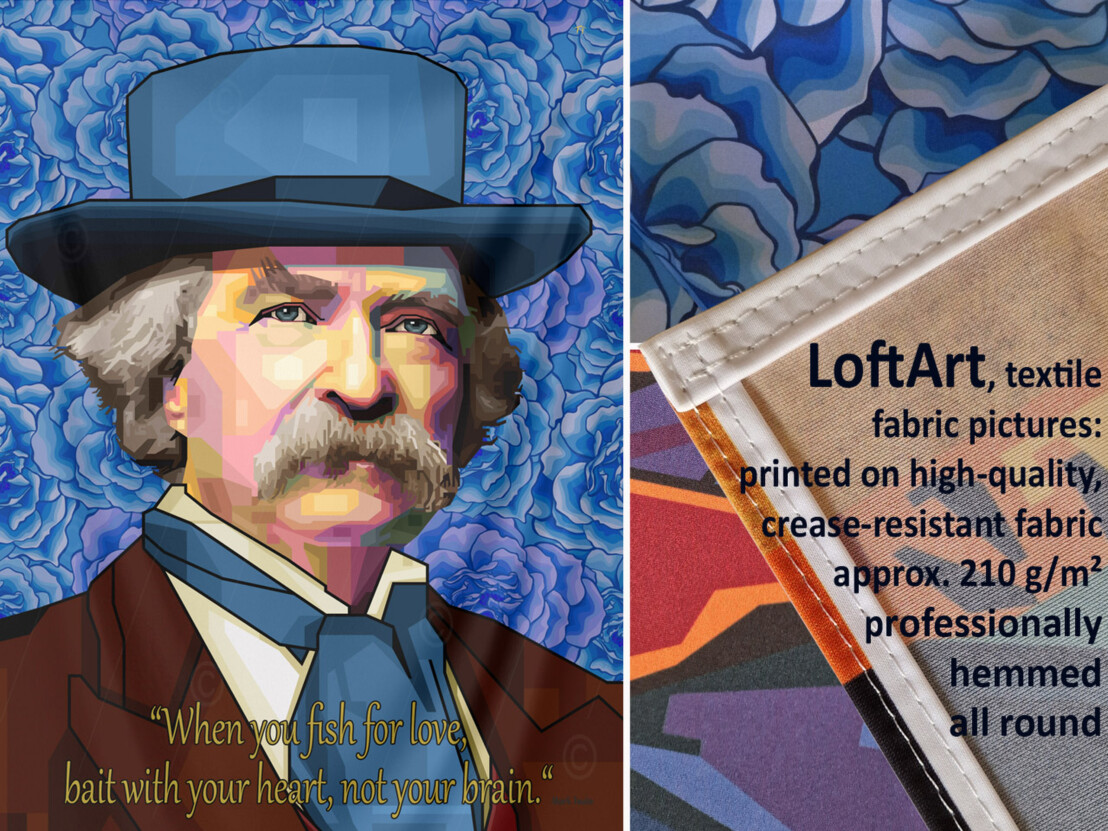 Marc Twain Graphic fabric pictures 